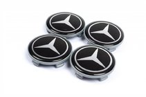 Mercedes-Benz Centrumkåpor till fälgar 57 mm/55,5 mm V1 (4 st) foto 1