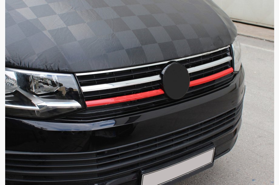 Volkswagen T6 2015–2024 Nedre grillister 2015-2019 (2 st, röda) Image