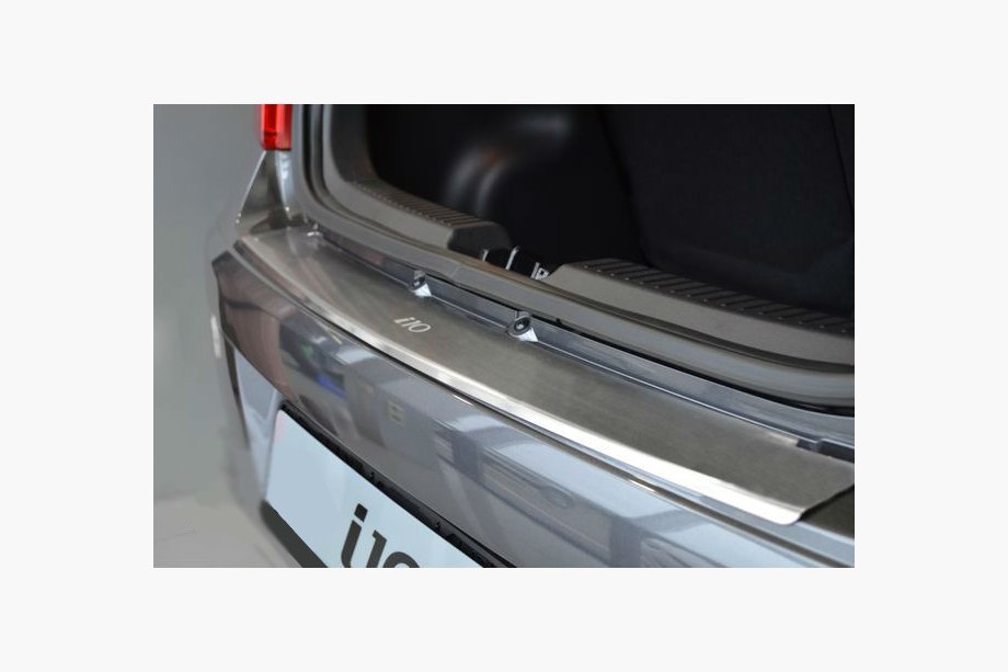 Hyundai I-10 2014–2017 Bakre stötfångarskydd med bockning Natanika (rostfritt stål) Image