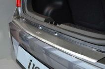 Hyundai I-10 2014–2017 Bakre stötfångarskydd med bockning Natanika (rostfritt stål) foto 1