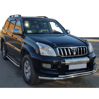 Främre frontskyddsbåge ST014 (rostfritt stål) Toyota Land Cruiser Prado 120 2002–2009 foto 1