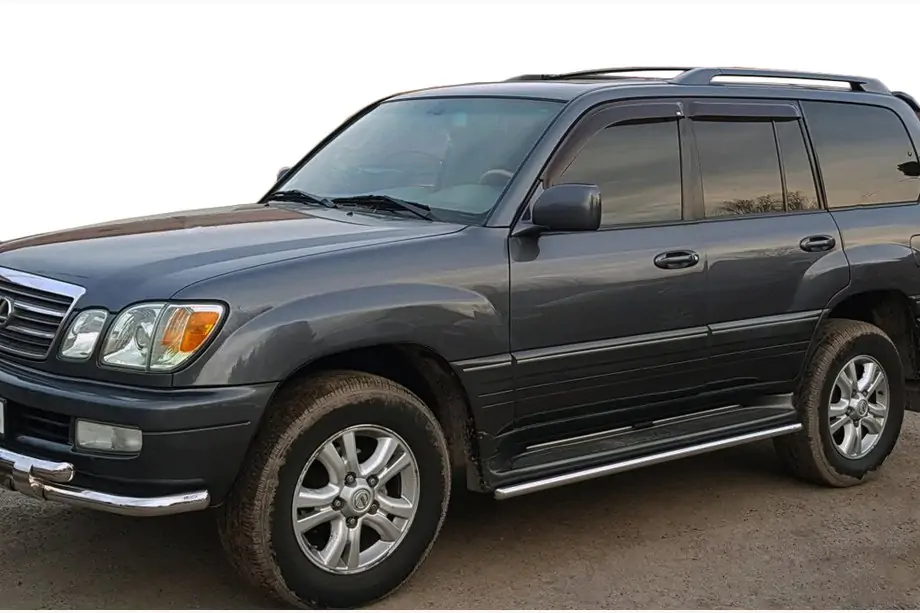 Lexus LX470 1998–2007 Skydd för sidotrösklar (2 st, rostfritt stål) Image