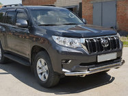 Toyota Land Cruiser Prado 150 2009–2023 Främre frontbåge ST014 (rostfritt) 60/42 mm foto 1
