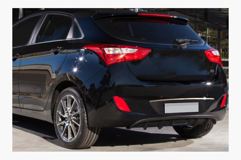Hyundai I-30 2012–2017 Kromlist över registreringsskylten (HB, rostfritt stål) Image