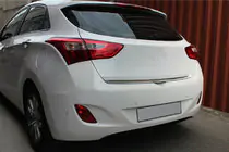 Hyundai I-30 2012–2017 Bakluckelist (HB, rostfritt stål) foto 1