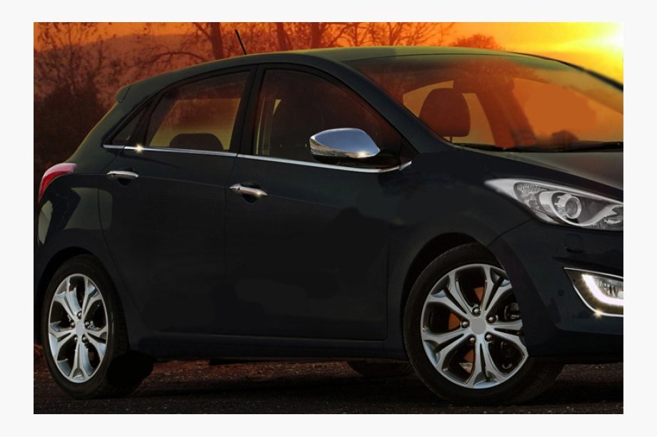 Hyundai I-30 2012–2017 UTFÖRSÄLJNING! Sidorutlister i rostfritt stål (HB) Image