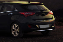 Hyundai I-30 2012–2017 Nedre list till bakre stötfångare (HB, rostfritt stål) foto 1