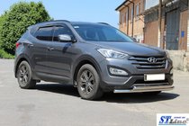 Hyundai Santa Fe 3 2012–2018 Främre frontskyddsbåge ST014 (rostfritt stål) foto 2