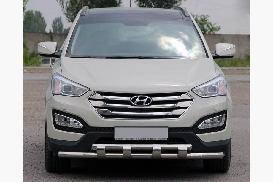 Hyundai Santa Fe 3 2012–2018 Frontbåge ST015 (rostfritt stål) Image