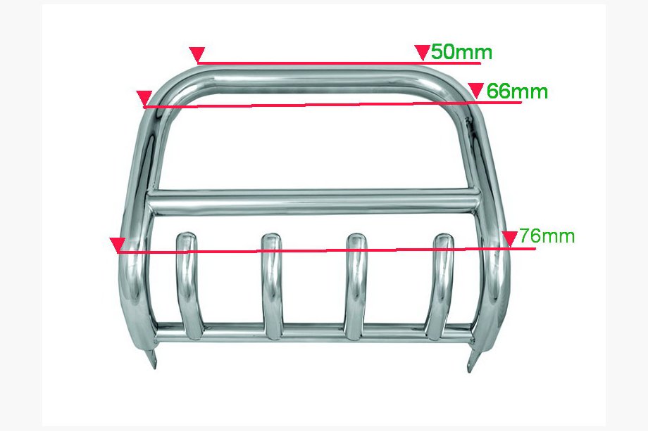 Isuzu D-Max 2011–2019 Frontbåge QT006 (rostfri) Image