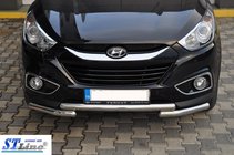 Hyundai IX-35 2010–2015 Främre frontbåge ST014-1 (rostfritt stål) foto 3