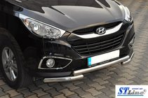 Hyundai IX-35 2010–2015 Främre frontbåge ST014-1 (rostfritt stål) foto 4