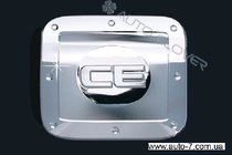 Chevrolet Aveo T250 2005–2011 Kromad tanklockskåpa (kromad plast) foto 1