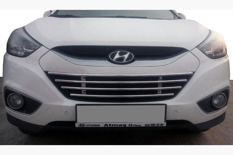 Hyundai IX-35 2010–2015 Stötfångargaller (rostfritt stål) Image
