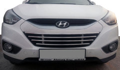 Hyundai IX-35 2010–2015 Stötfångargaller (rostfritt stål) foto 1