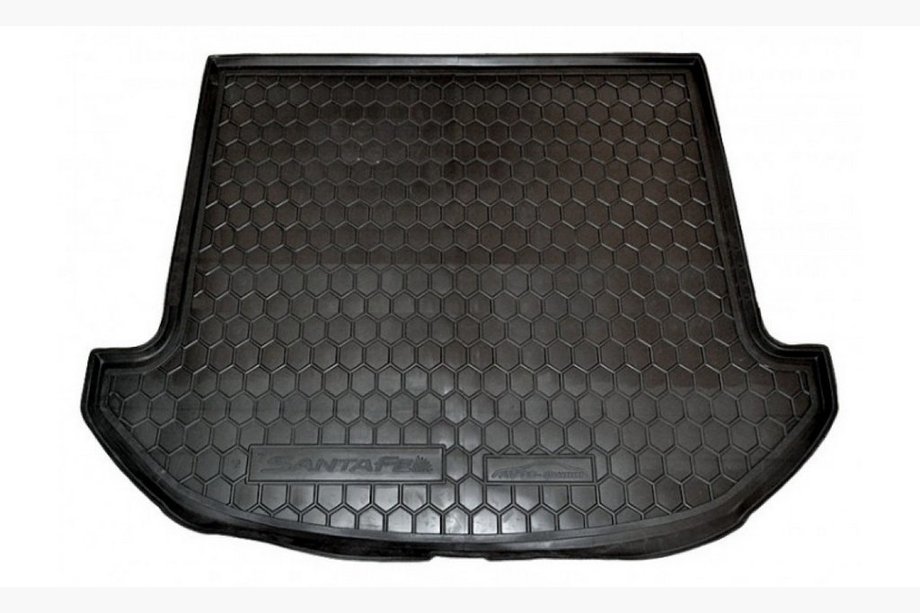 Hyundai Santa Fe 3 2012–2018 Gummimatta till bagageutrymmet (balja) – kort hjulbas, 7 säten (Autogumm, gummi) Image