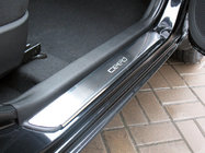 Kia Ceed 2007–2012 Instegslister Nataniko (4 st, rostfritt stål) Premium - 3M tejp, 0,8 mm foto 1