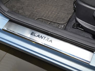 Hyundai Elantra (MD/UD) 2011–2015 Instegslister Nataniko (4 st, rostfritt stål) Premium - 3M tejp, 0,8 mm foto 1