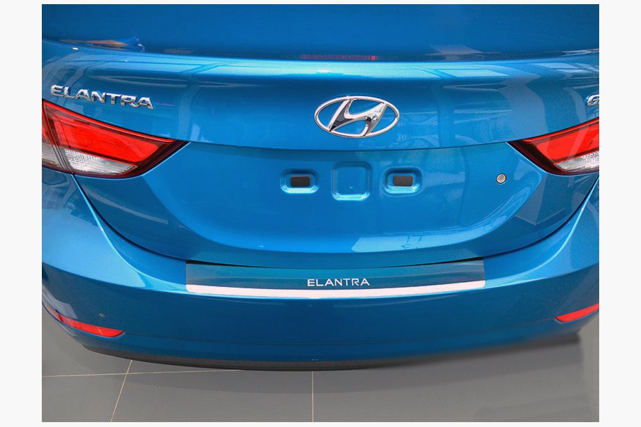 Hyundai Elantra (MD/UD) 2011–2015 Bakre stötfångarskydd med bockning Nataniko (2014-2015, rostfritt stål) Image