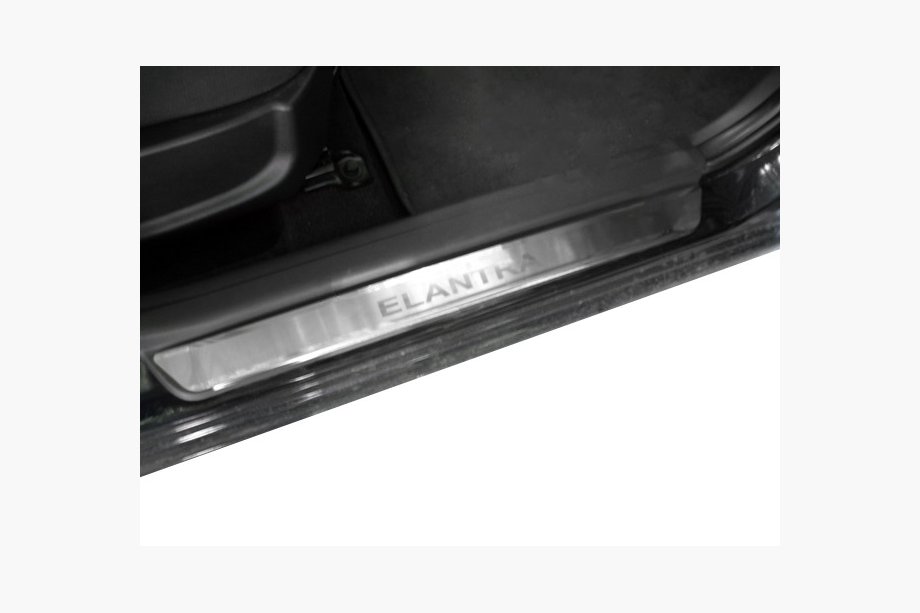 Hyundai Elantra (HD) 2006–2011 Instegslister Nataniko (4 st, rostfritt stål) Premium - 3M tejp, 0,8 mm Image