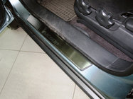 Hyundai Tucson JM 2004– Instegslister Nataniko (4 st, rostfritt stål) Standard – Lohmann monteringstejp, 0,5 mm foto 1