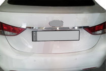 Hyundai Elantra (MD/UD) 2011–2015 List ovanför registreringsskylten (rostfritt stål) foto 1