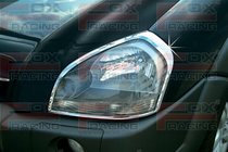 Hyundai Tucson JM 2004– Kromade strålkastarramar (2 st, plast) foto 1