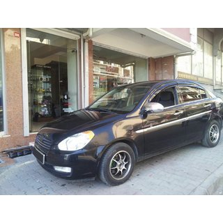 Yttre fönsterlister (4 st, rostfritt stål) Hyundai Accent 2006–2010 foto 2