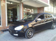 Hyundai Accent 2006–2010 Kromade handtagskåpor (4 st) Carmos - turkiskt stål foto 4