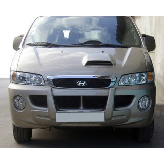 Central frontläppspoiler (för lackering) Hyundai H200, H1, Starex 1998–2007 foto 1