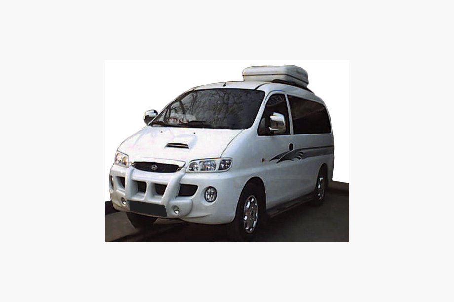 Hyundai H200, H1, Starex 1998–2007 Centralt stötfångarläpp med urtag för dimljus (för lackering) Image
