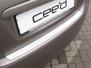 Kia Ceed 2007–2012 Nataniko bakre stötfångarskydd/list (HB, rostfritt stål) foto 1