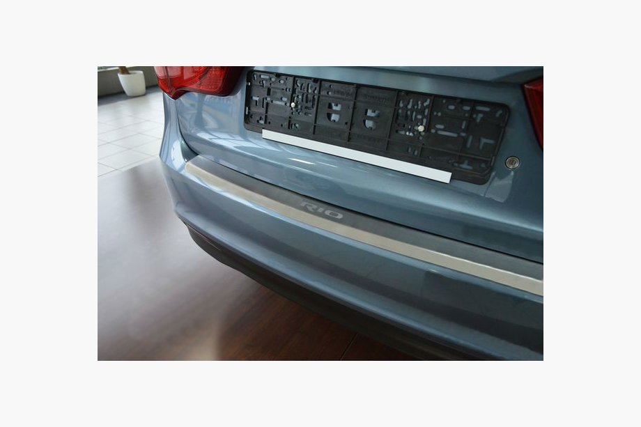 Kia Rio 2012–2017 Bakre stötfångarskydd med bockning NataNika (rostfritt stål) Image