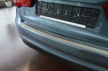 Kia Rio 2012–2017 Bakre stötfångarskydd med bockning NataNika (rostfritt stål) foto 1
