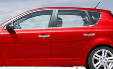 Kia Ceed 2007–2012 Fönsterlister (4 st, rostfritt) foto 2