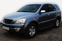 Kia Sorento I BL 2002–2009 Kromramar till dimljus (2 st, rostfritt stål) foto 1