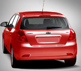 Kia Ceed 2007–2012 List ovanför registreringsskylten (HB, rostfritt stål) foto 1