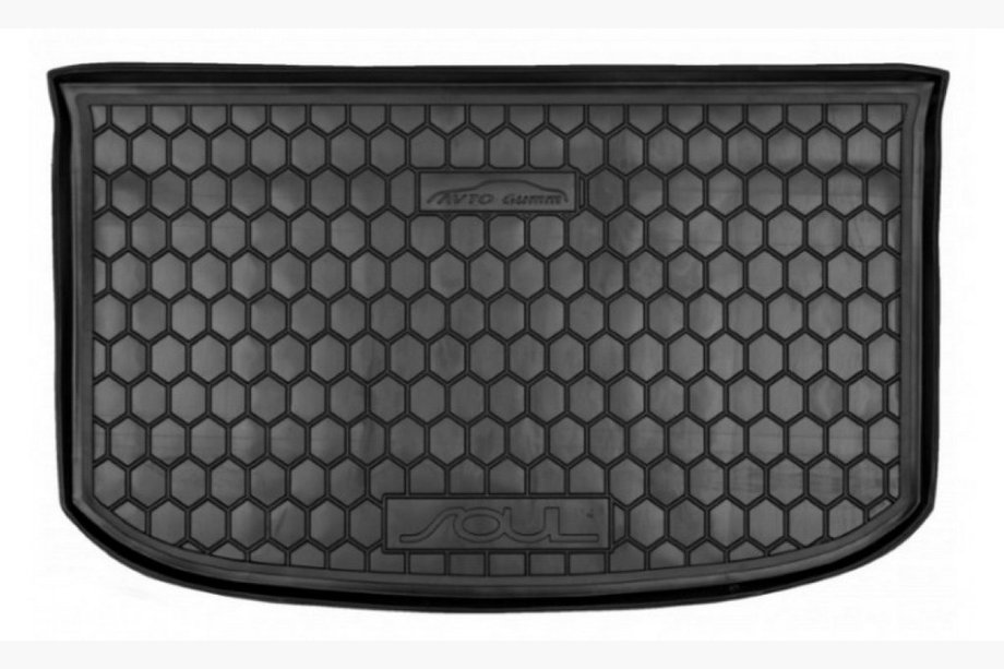 Kia Soul II 2013–2018 Övre bagagerumsmatta med organizer (Autogumm, plast) Image