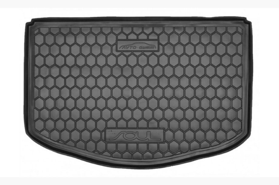 Kia Soul II 2013–2018 Nedre bagagerumsmatta utan organiser (Autogumm, gummi) Image