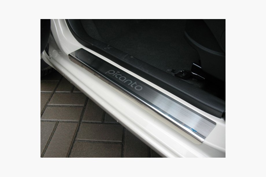 Kia Picanto 2011–2016 Natanika Premium instegsskydd (4 st, rostfritt stål) Image