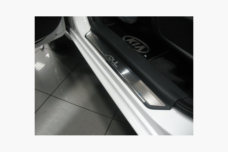 Kia Soul I 2008–2013 NataNika Premium instegslister (4 st, rostfritt stål) Image