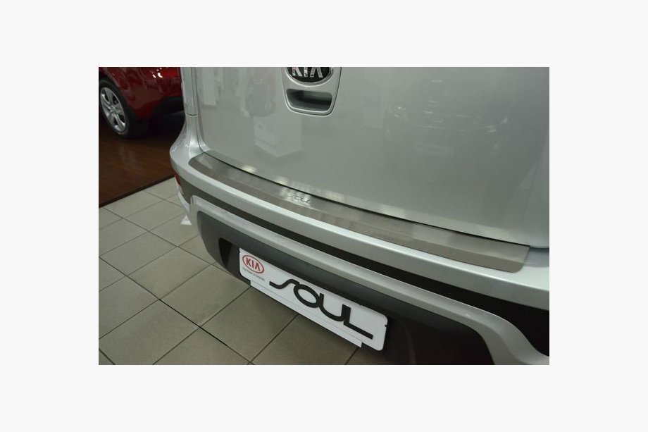 Kia Soul II 2013–2018 Bakre stötfångarskydd med bockning Natanika (rostfritt stål) Image