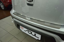 Kia Soul II 2013–2018 Bakre stötfångarskydd med bockning Natanika (rostfritt stål) foto 1
