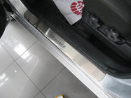 Kia Sportage 2004–2010 Instegslister Nataniko (4 st, rostfritt stål) Premium - 3M tejp, 0,8 mm foto 1