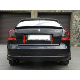 Kromlist till baklucka (rostfritt stål) Skoda Octavia II A5 2006–2010 foto 1