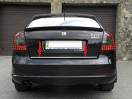 Skoda Octavia II A5 2006–2010 Kromlist till baklucka (rostfritt stål) Kombi foto 1