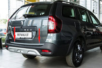 Renault Logan MCV 2013–2022 Kantlist för bagagelucka (rostfritt stål) Carmos - turkiskt stål foto 1