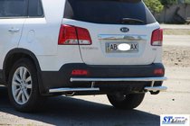 Kia Sorento II XM 2009–2014 Bakre skyddsbåge AK003-2 (rostfritt stål) foto 9