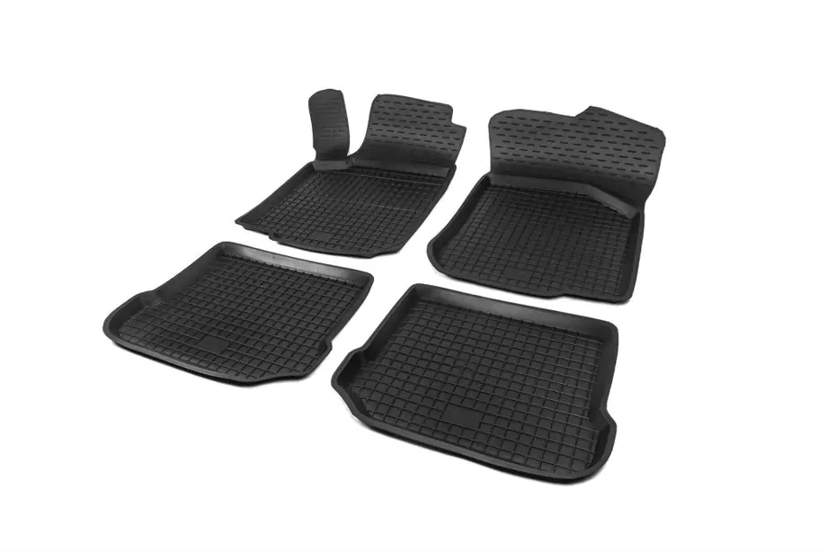 Seat Ibiza 2002–2009 Gummimattor för kupén med upphöjd kant (4 st, Polytep) Image