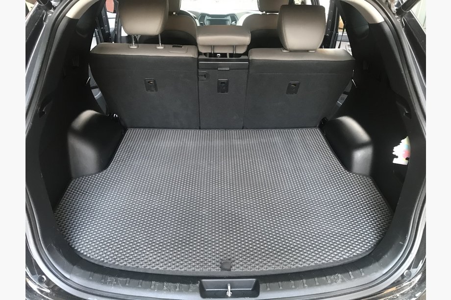 Hyundai Santa Fe 3 2012–2018 Bagagerumsmatta (EVA, svart) (5-sits) Image